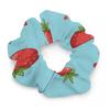 Coil Hair Ties for Thick Hair Red Dots Strawberry Art Blue, Strong Hold Spiral Scrunchies, No-Crease Ponytail Holder for Women with Long or Thick Hair view 1