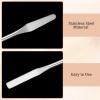 4PCS Foundation Spatula Make up Cosmetic Spatula Stainless Steel Facial Beauty Spatulas Tiny Makeup Palette Mixer Face Cream Skincare Applicator Reusable Facial Massage for Mixing Sampling Eye Cream view 3