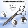 Hair Cutting Scissors Shears Kits, Professional Haircut Scissors Set with Thinning Shears, Stainless Steel Barber Scissors for Men, Women, Kids, Salon & Home Use view 4