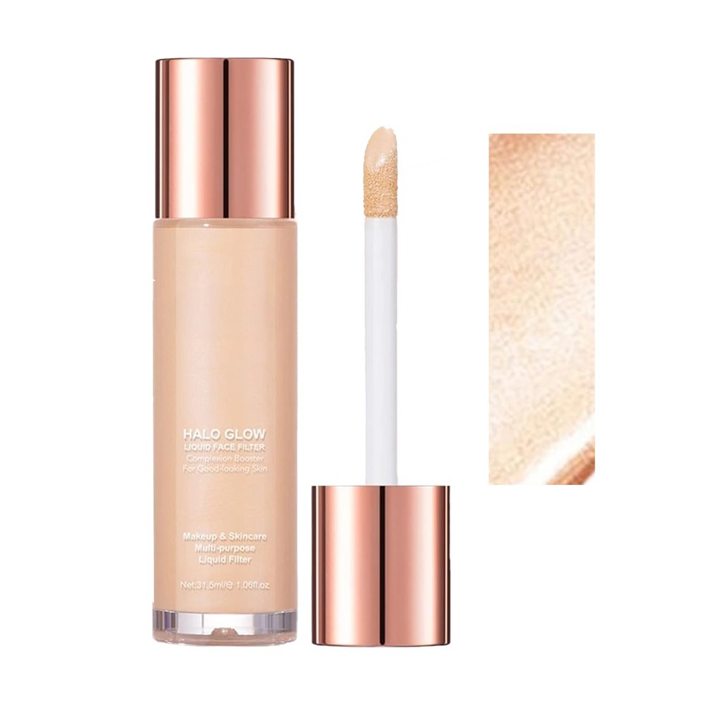 MylingKorm Liquid Highlighter & Illuminator Makeup for Face & Body, Long-Lasting Luminous Dewy Finish, Lightweight Buildable Formula with Hydrating Ingredients, 30ml (#1)