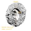 Dioche Aluminum Foil Hat Salon Shower Cap Disposable Hair Protector for Spa Beauty Salon Home Use PE Aluminum Diameter 30cm 1Pcs (Silver) view 3