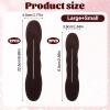 4 Pcs Hair Bun Maker Sponges Foam Sponge Bun Shapers Magic French Twist Clip nap Roll Sponge Curler Clips Hair Styling Accessories Easy Donut Maker Twister for Ballet Long Thin Curly Straight Wavy view 2