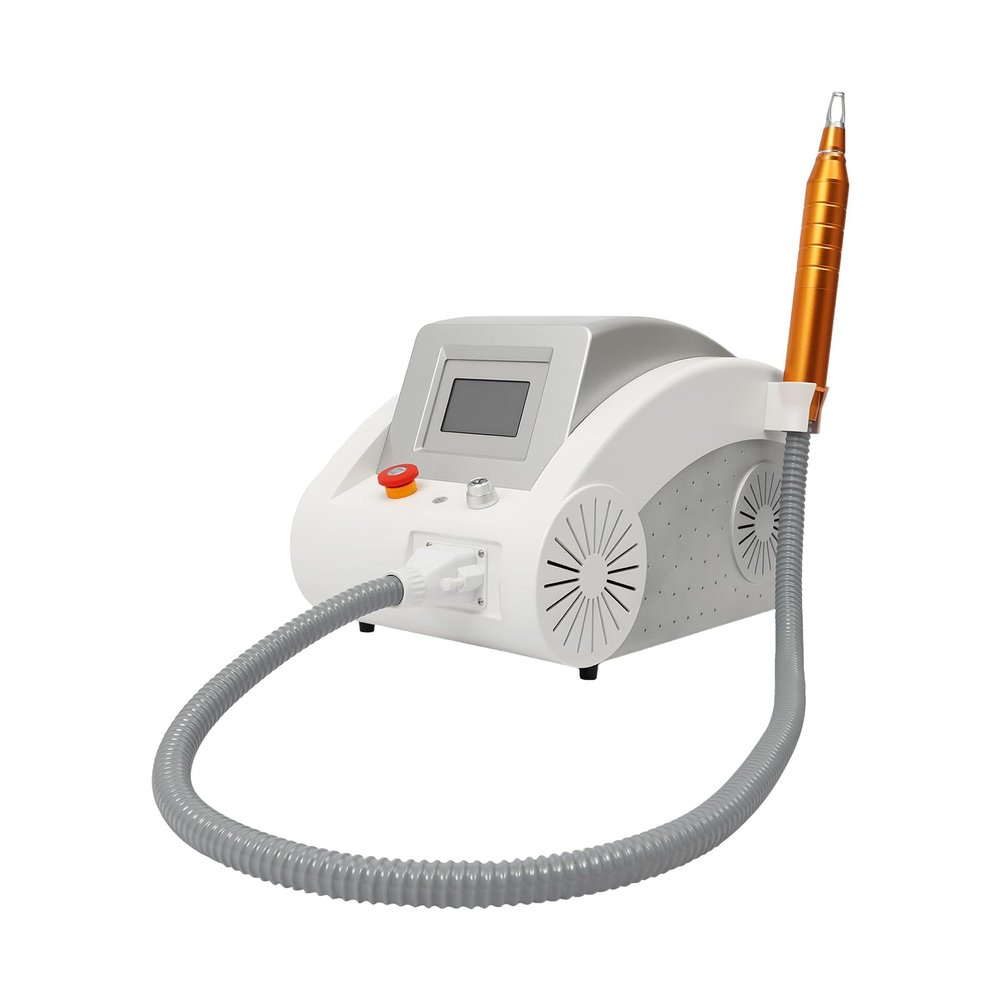 Nd YAG Picosecond Beauty Laser Machine, Q-Switched 110V, Pulse 8ns, Spot 1-5mm, ABS Handpiece, Cooling System, Pico Skin Care Device, Cosmetic Facial Care Equipment for Salon or Home Use