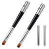 2 Packs Professional Lip Brush, Lipstick Brushes with Cap Lip Makeup Brushes for Lipstick Lips Gloss Lipsticks Brush Applicator for Women and Girls (silver) view 1