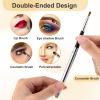 2 Packs Professional Lip Brush, Lipstick Brushes with Cap Lip Makeup Brushes for Lipstick Lips Gloss Lipsticks Brush Applicator for Women and Girls (silver) view 3
