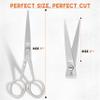 GLORY 5 Inch Professional Beard and Mustache Scissors, Premium Stainless Steel Facial Hair Trimming Scissors - Sharp Serrated Edge Grooming Shears for Men, Precision Mustache & Beard Trimming Scissor view 3