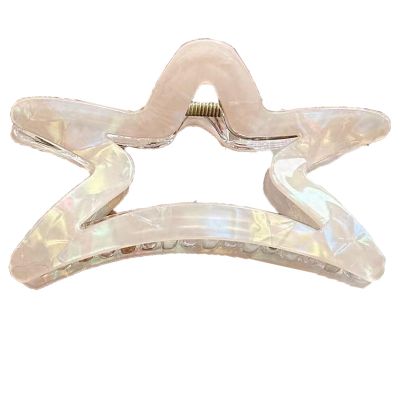 Star Hair Clips,Cute Five-Pointed Star Hair Claw Clips,Polygon Hair Claw Hairgrips Clip Hairpins for Girls of all Ages (f3)