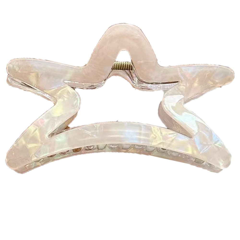 Star Hair Clips,Cute Five-Pointed Star Hair Claw Clips,Polygon Hair Claw Hairgrips Clip Hairpins for Girls of all Ages (f3)