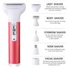 Full-Body Cordless Electric Shaver for Women, Rechargeable Hair Removal Electric Razor USB Charging 5 in 1 Painless Shaver for Bikini Women Area, Nose, Armpit, Arm, Leg Hair Trimmer (Green) view 2