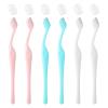 6Pcs Eyebrow Razors Small Face Razor Eye Brow Razor for Women Face Shaver Lip Hair Remover with Precision Cover for Women Facial Care Tools (White, Purple, Blue) view 1