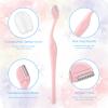 6Pcs Eyebrow Razors Small Face Razor Eye Brow Razor for Women Face Shaver Lip Hair Remover with Precision Cover for Women Facial Care Tools (White, Purple, Blue) view 3