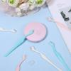 6Pcs Eyebrow Razors Small Face Razor Eye Brow Razor for Women Face Shaver Lip Hair Remover with Precision Cover for Women Facial Care Tools (White, Purple, Blue) view 4
