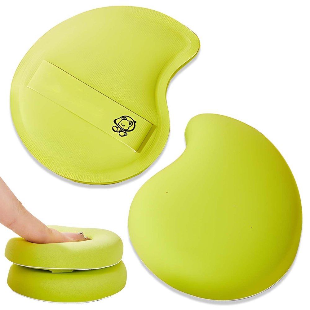 2 Pieces Mango-Shaped Makeup Sponge - Dry Wet Dual Use, Soft, Reusable, for Foundation, Blending, and Powder Application