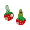 Handmade Strawberry Pattern Green Hair Clip Fabric Secure Clasp Easy to Wear for Most Hairstyles Casual Occasion Hair Barrettes view 1