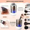 Electric Cosmetic Brush Cleaner, Automatic Makeup Brush Cleaner Machine, Portable USB Deep Cleaning for All Size Beauty Makeup Brush Set, Sponges (Black,1Pc) view 2