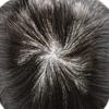 FNY HAIR Toupee for Men Real Human Hair Piece Breathable Swiss Lace Mens Hairpiece Poly Coating NPU Hair Replacement System Mens Toupee Natural Hairline 6''X8'' #220#2 Darkest Brown+20% Gray view 3
