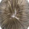 ApexToupees Durable Men's Hair System Fine Mono Human Hair Toupee 7x10 Inches Hair Pieces For Men Hair Prosthesis PU Around 120% Light Medium To Medium Density#6 Light Brown view 4