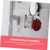 4pcs Foaming Bath Ball Bath Flower Scrubber for Men Women view 4