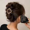 Hair Claw Clips and Hair Ties Set for Women 6 Large Matte Hair Clips & 10 Elastic Hair Ties, Non-Slip Strong Hold Claw Clips for Thick Thin Curly Straight Hair, Neutral Colors view 2
