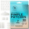 BLOOMORA Large Pimple Patches for Face, Hydrocolloid Pimple Patches, Variety Shapes Zit Stickers, Pimple Spot Care, Pimple Spot Care, Round, Moon, Rectangle, Oval (6 Sizes, 180 Count) view 1