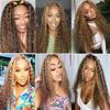 P427 Blonde Bundles Human Hair Water Wave Human Hair Bundles 28 30 32 Inch NerriHou Unprocessed Brazilian Virgin Hair Highlight Brown Water Wave Bundle Human Hair Extensions 3 Bundle 150 Gram view 2