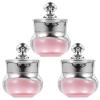 SHOWERORO 3Pcs 5G Acrylic Crown Small Empty Cream Containers Refillable Travel Jars for Cosmetic Eye Cream with Lid Pink view 1