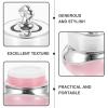 SHOWERORO 3Pcs 5G Acrylic Crown Small Empty Cream Containers Refillable Travel Jars for Cosmetic Eye Cream with Lid Pink view 4
