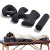 Face Down Massage Pillow and Breast Pillow Set for A-B Cup Size, Dark Gray view 1