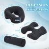 Face Down Massage Pillow and Breast Pillow Set for A-B Cup Size, Dark Gray view 3