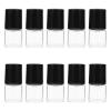 COOPHYA 25Pcs 1Ml Glass Roll-On Bottles Essential Oil Roller Ball Bottles with Black Caps for Perfume and Lip Oil Subpackaging Travel Use view 1