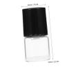 COOPHYA 25Pcs 1Ml Glass Roll-On Bottles Essential Oil Roller Ball Bottles with Black Caps for Perfume and Lip Oil Subpackaging Travel Use view 2