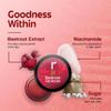 BEMT Beetroot Lip Scrub with Sugar & Niacinamide Gentle Exfoliating Balm for Smooth, Soft Lips Men & Women 8g view 2