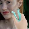 HAMPPLIES Facial Hair Remover Spring Roller for Women Handheld Epilator for Face and Chin Hair Removal Portable Green Facial Threading Tool for Upper Lip view 3