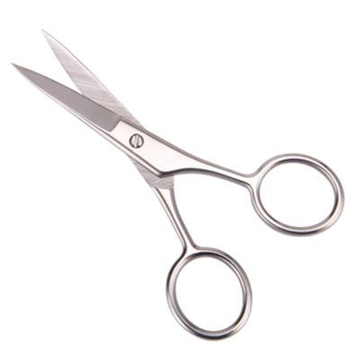 VILLFUL 2 Pcs Stainless Steel Beard Trimming Scissors and Mustache Shears for Men Grooming at Home and Barbershop, Precision Cutting Tool for Facial Hair Maintenance