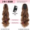 Clip in Ponytail for Women 26 Inch Wavy, Voluminous Claw Clip Ponytail Extension, Hair Extensions Ponytail & Pony Tails for Birthday, Graduation, Concert & Casual Outing view 3