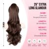 Clip in Ponytail for Women 26 Inch Wavy, Voluminous Claw Clip Ponytail Extension, Hair Extensions Ponytail & Pony Tails for Birthday, Graduation, Concert & Casual Outing view 4