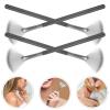 CTIRCHIU 10Pcs Fan Makeup Brushes Small Size Soft Hair Facial Brush Highlighter Applicator for Estheticians Face Mask Application and Loose Powder Use view 4