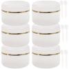 HOOTNEE 6Pcs 90Ml Cosmetic Containers with Lids Travel Jars for Creams Lotions Refillable Lotion Dispenser Bottles with Spoon for Travel and Personal Care view 1