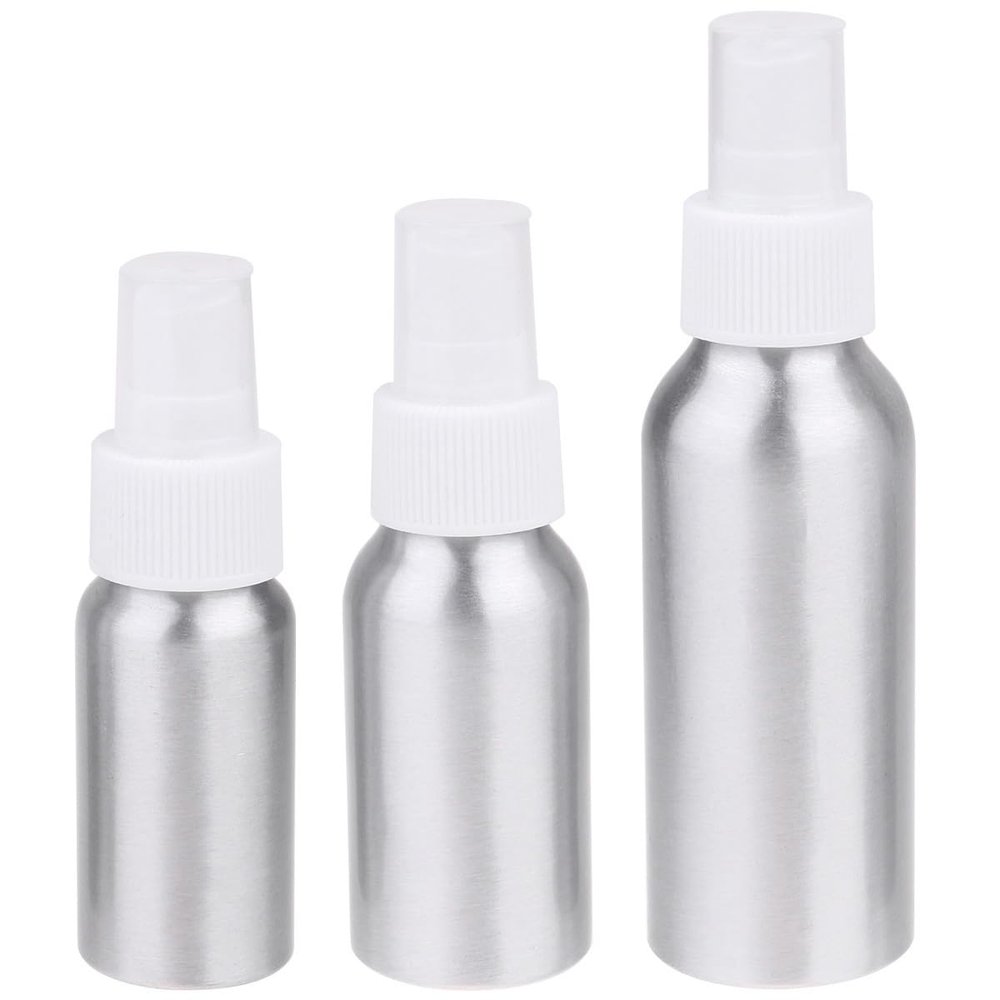 EPIGEIST 3pc Aluminum Spray Nozzle Perfume Bottle Travel Set