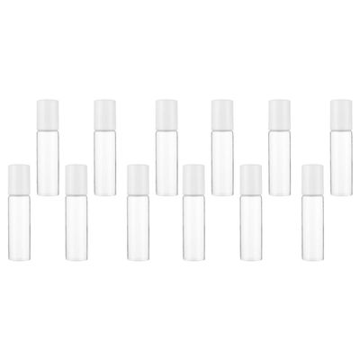 FOYTOKI 12Pcs 5Ml Essential Oil Roller Bottles Glass Roll-On Bottles Refillable for Perfume and Cosmetic Liquid Subpackage Containers
