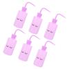 TOVINANNA 6Pcs 250Ml Portable Squeeze Bottles for Eyelash Cleaning with Curved Nozzle, Plastic Refillable Washing Bottles for Beauty Salon and Personal Care Use view 1