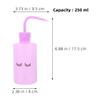 TOVINANNA 6Pcs 250Ml Portable Squeeze Bottles for Eyelash Cleaning with Curved Nozzle, Plastic Refillable Washing Bottles for Beauty Salon and Personal Care Use view 2