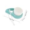 GANAZONO 2Pcs Face Cleaning Brush Soft Bristle Facial Scrub Brush Gentle Exfoliator for Sensitive Skin with Sunscreen Applicator for Daily Skincare view 2