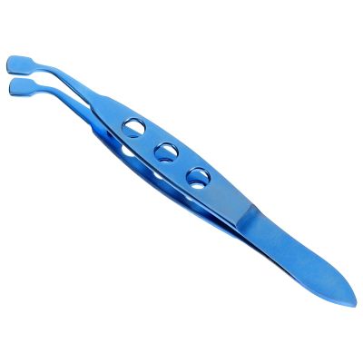 TOVINANNA Metal Meibomian Gland Expressor Tweezer, Stainless Steel Eyelid Massage Tool for Women, Precision 5X6Mm Eyelid Compressor for Dry Eyes and Blocked Glands
