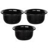 DONFAMDS Shaving Soap Bowl Set 3Pcs Black Men Shave Cup for Wet Shaving Beard Lather Tool for Daily Use view 1