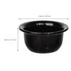 DONFAMDS Shaving Soap Bowl Set 3Pcs Black Men Shave Cup for Wet Shaving Beard Lather Tool for Daily Use view 2