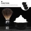 DONFAMDS Shaving Soap Bowl Set 3Pcs Black Men Shave Cup for Wet Shaving Beard Lather Tool for Daily Use view 3