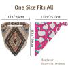 RODAILYCAY 4 Pack Hair Scarf Headband for Women Girls Abstract Retro Ethnic Pattern Non Slip Head Covers Elastic Triangle Head Scarf Bandana view 4