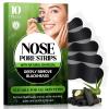 Shaeva Natural Charcoal Pore Strips, Blackhead Remover Strip, for Oily Skin, Strawberry Nose, Deep Clean & Shrinking Pores & Smoothing Skin (10 pcs) view 1