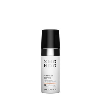 XMONDO Wavetech Wave Foam - Vegan Formula with Pro-Vitamin B5 and Anti-Frizz Nutrients to Fight Static, Control Frizz, and Enhance Your Wavy Hair, Extra Hold Wave Foam Travel Size, 3.4 Fl Oz